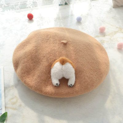 Embroidery Wool Beret