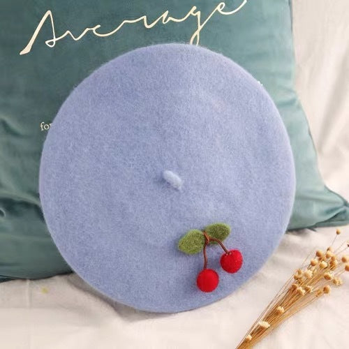 Embroidery Wool Beret