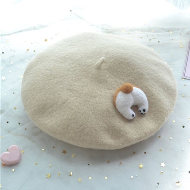 Embroidery Wool Beret