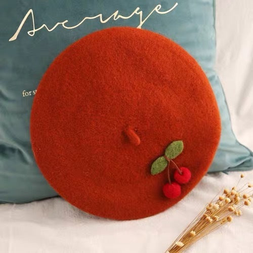 Embroidery Wool Beret