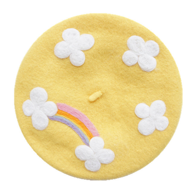 Embroidery Wool Beret