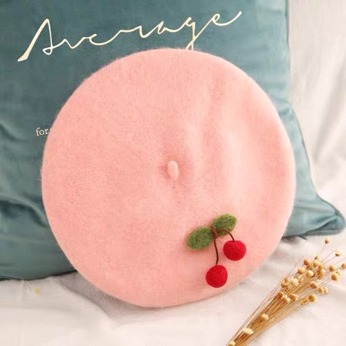 Embroidery Wool Beret
