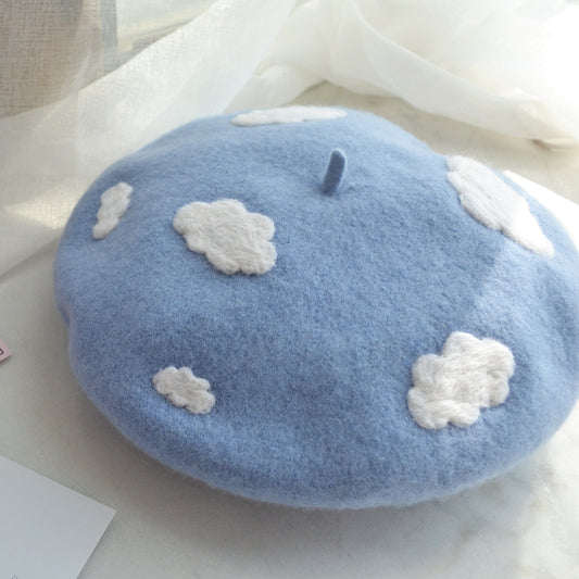 Embroidery Wool Beret