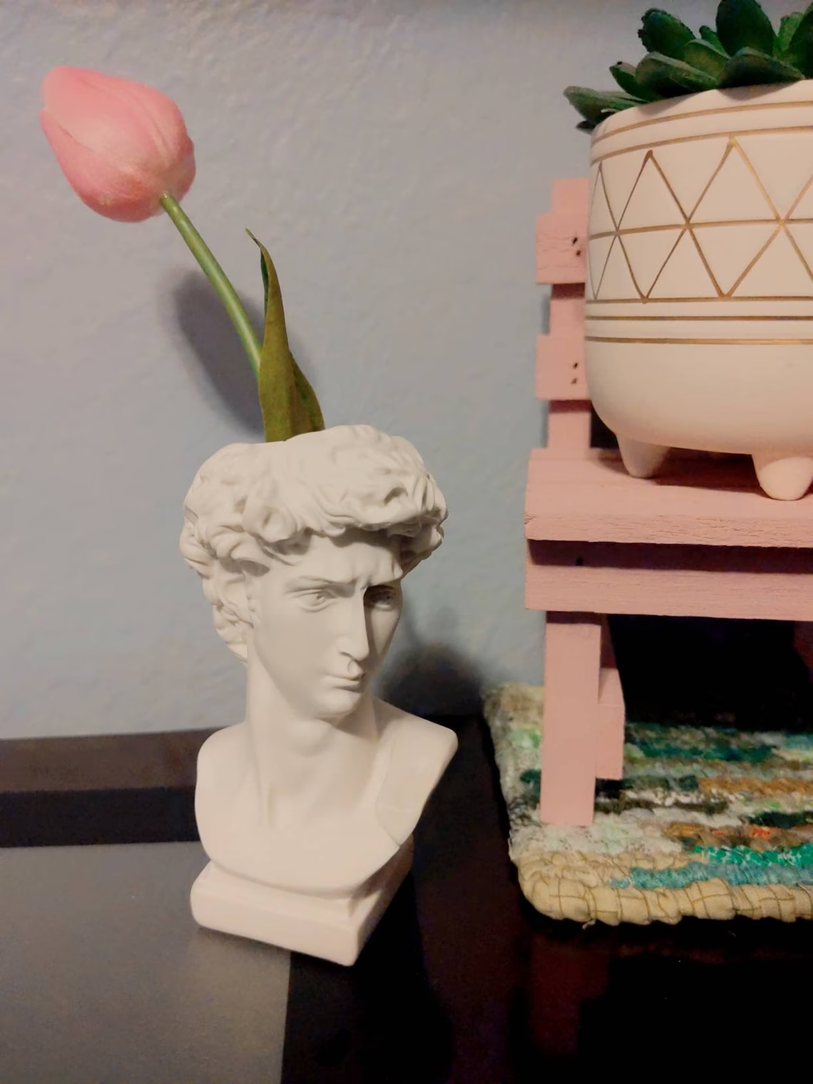 Aesthetic David Statue Vase