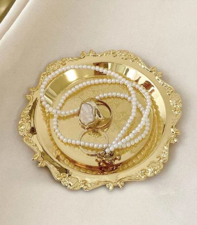 Vintage Engraved Ring Dish