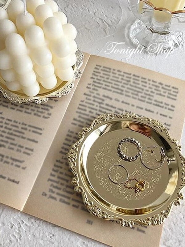 Vintage Engraved Ring Dish