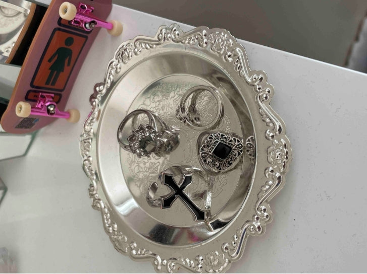 Vintage Engraved Ring Dish