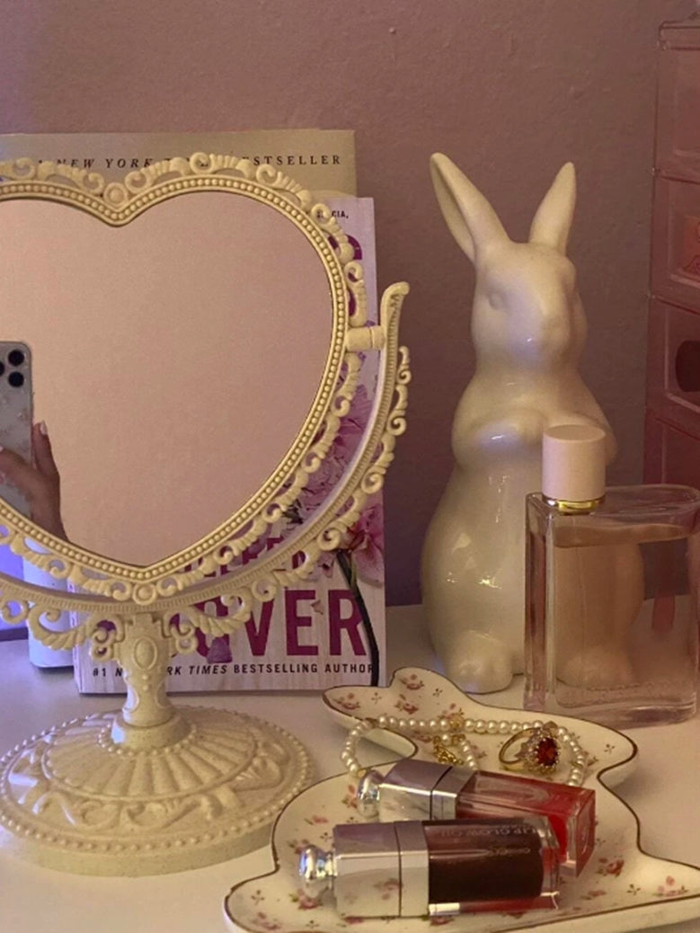 Coquette Heart Mirror