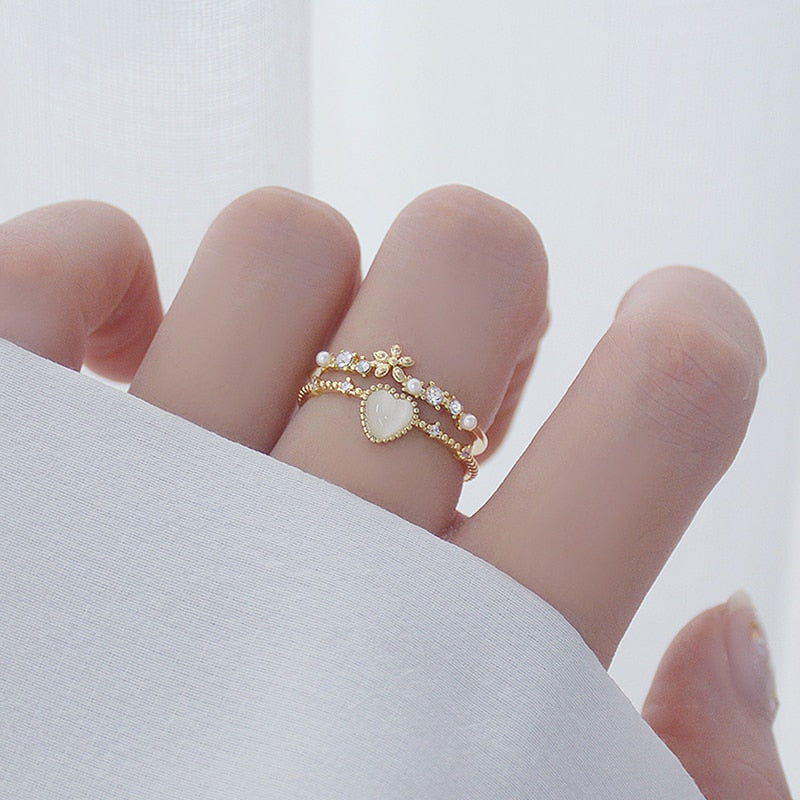 Dainty Double Princess Ring