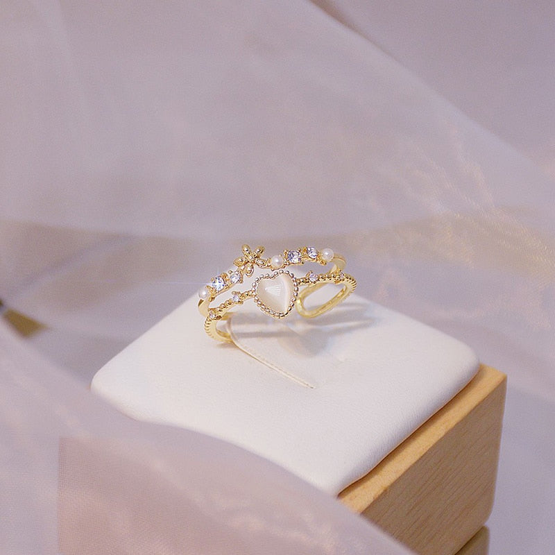 Dainty Double Princess Ring