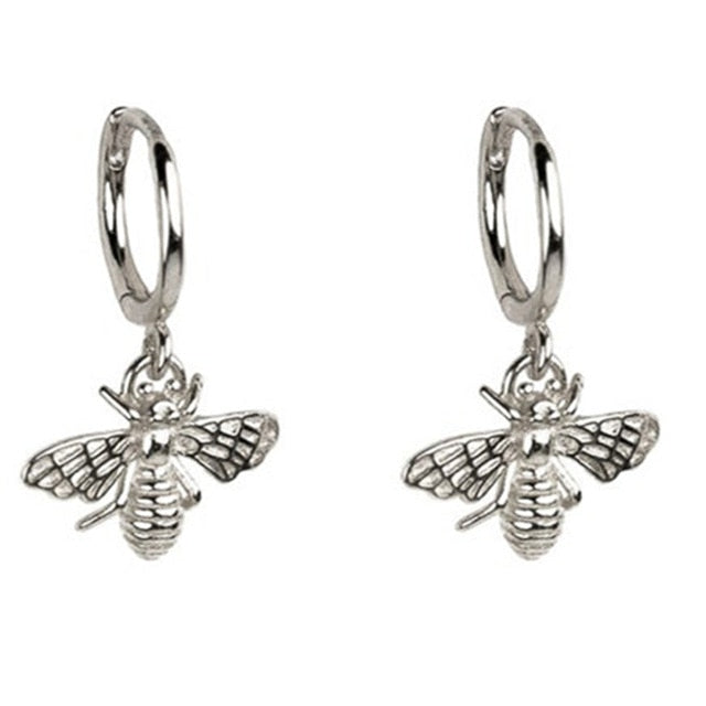 Aesthetic Bee Hoop Earrings