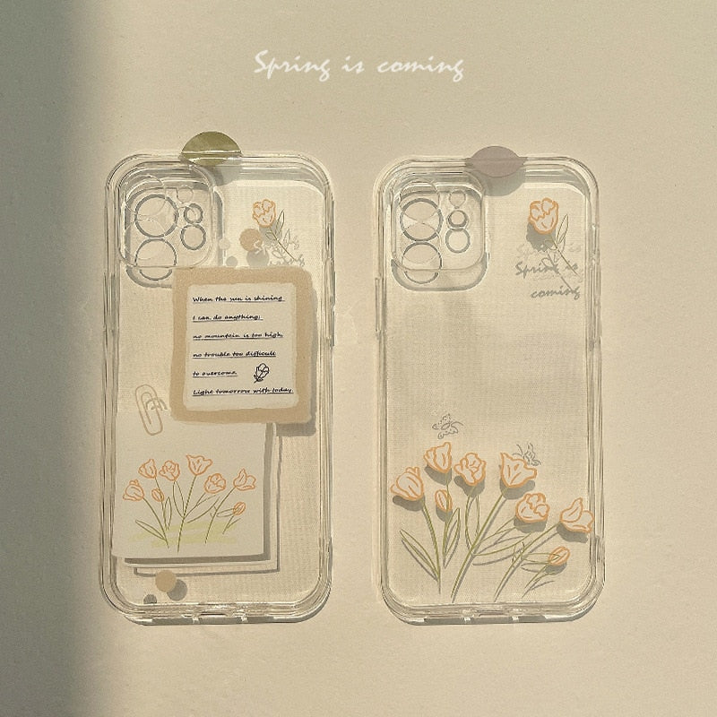Light Academia Tulip iPhone Phone Case