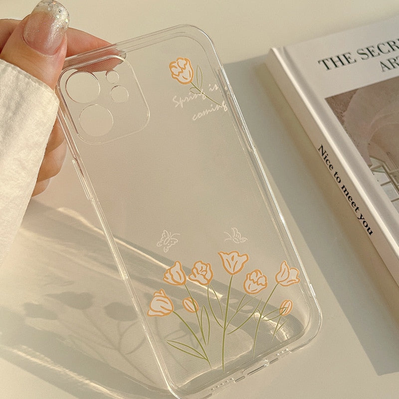 Light Academia Tulip iPhone Phone Case