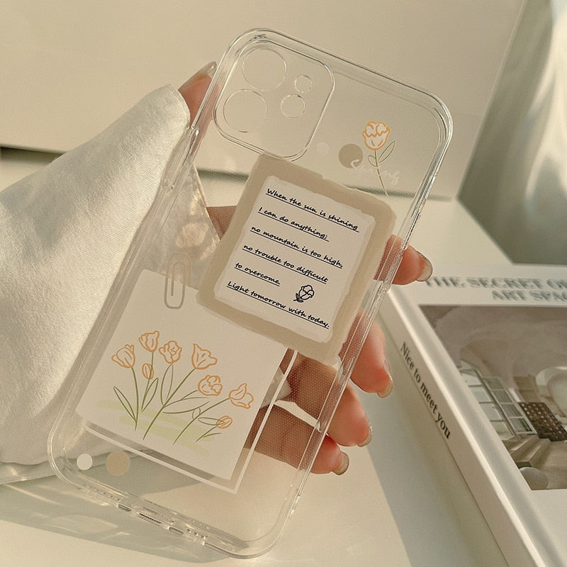 Light Academia Tulip iPhone Phone Case