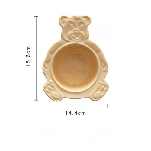 Soft Retro Bear Ceramic Bowl