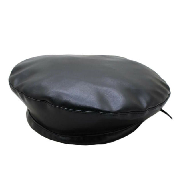 Faux Leather Beret