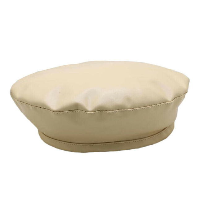 Faux Leather Beret