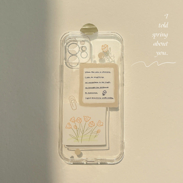 Light Academia Tulip iPhone Phone Case