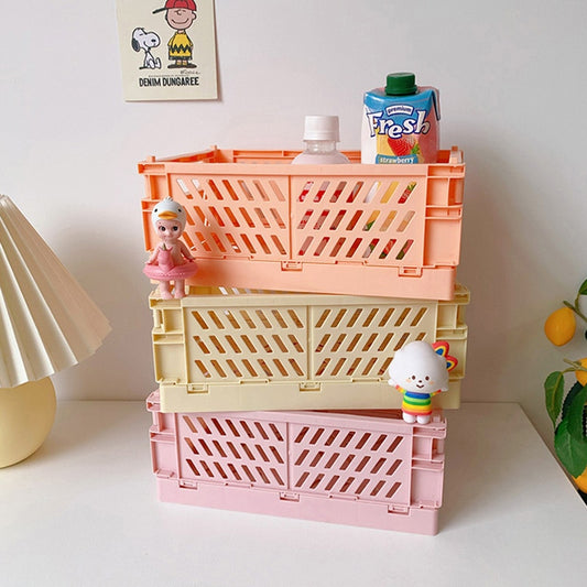 Large Pastel Folding Storage Crate