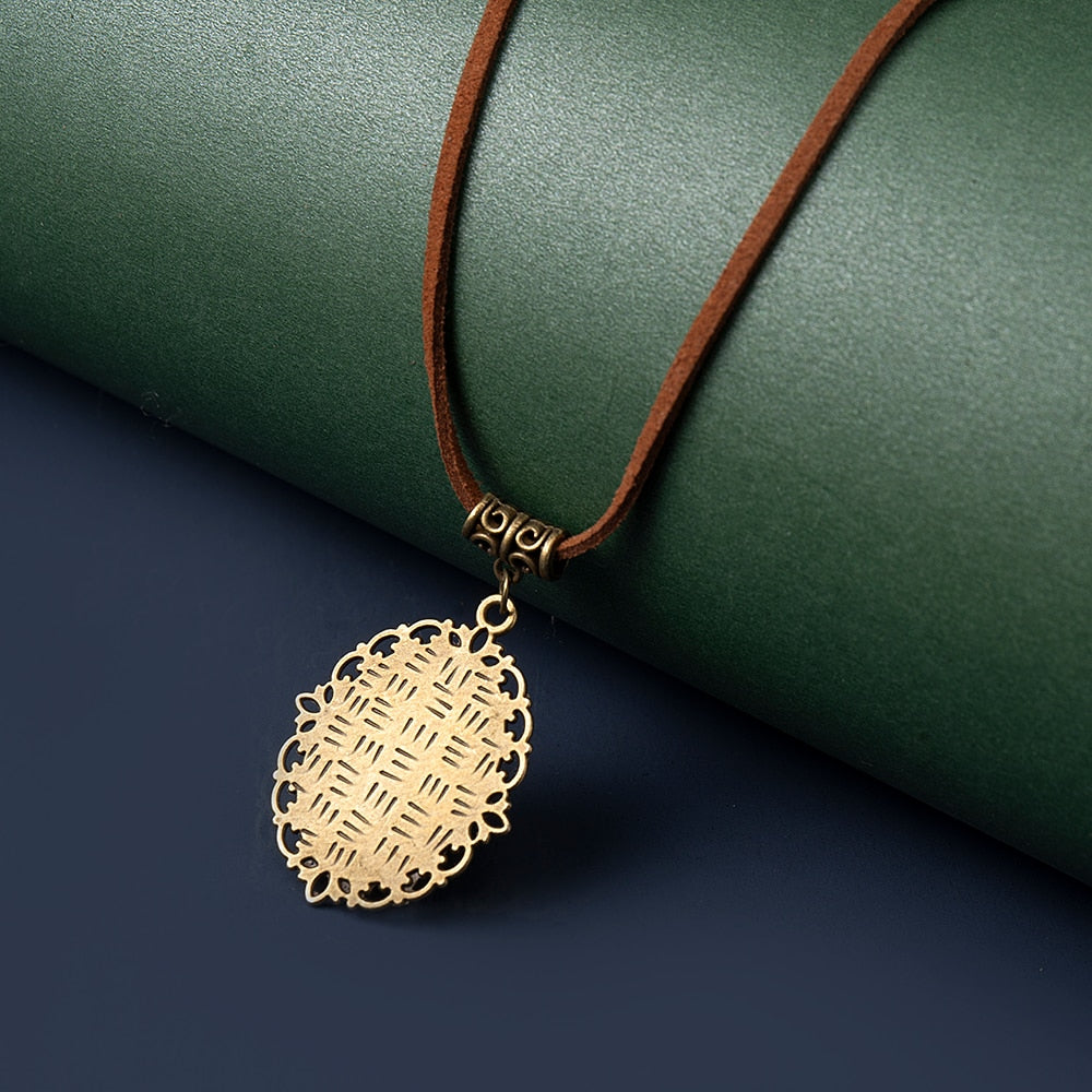 Dark Academia Vintage Flower Necklace
