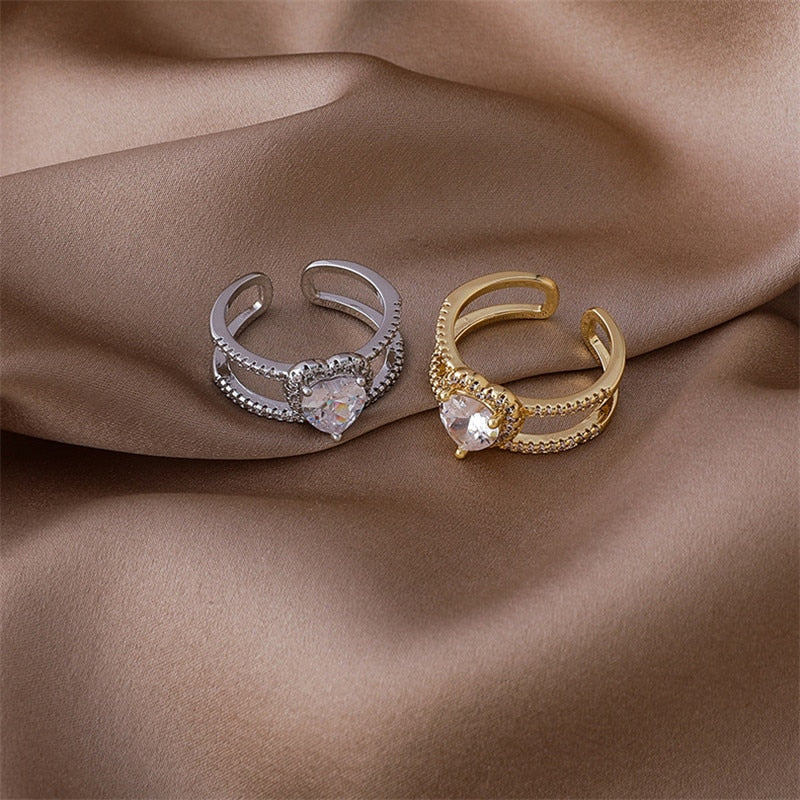 Calypso Adjustable Heart Ring