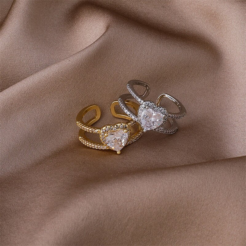 Calypso Adjustable Heart Ring