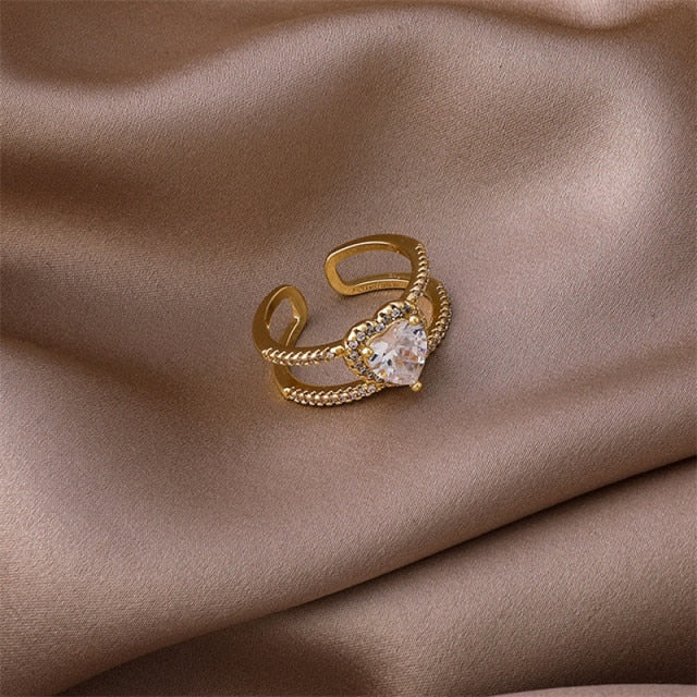 Calypso Adjustable Heart Ring