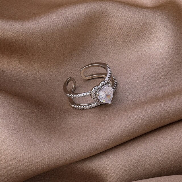 Calypso Adjustable Heart Ring