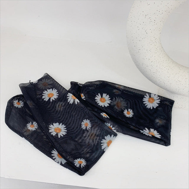 Sheer Flower Socks