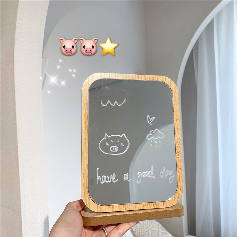 Minimalist Wooden Mirror