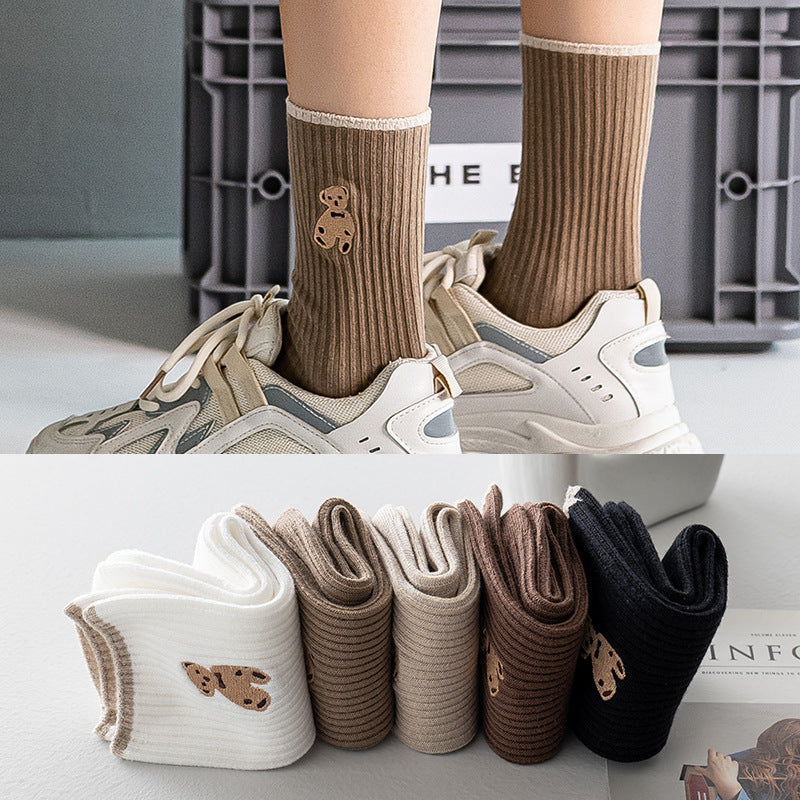 Teddy Bear Cozy Socks