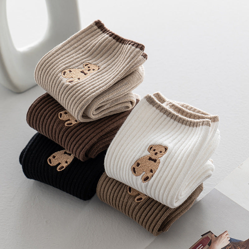 Teddy Bear Cozy Socks