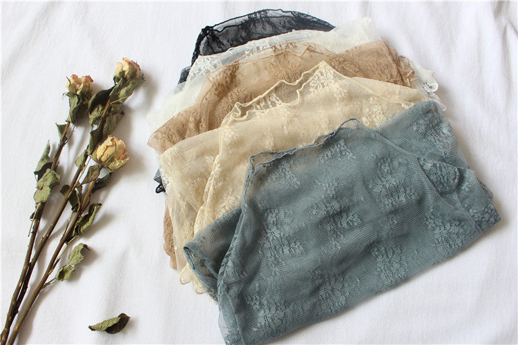 Mesh Lace Floral Blouse