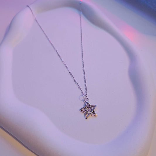 Cyber Y2K Star Necklace