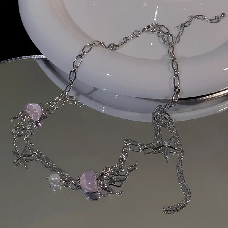 Y2K Jellyfish Necklace
