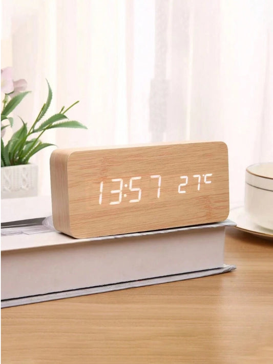 Wooden Alarm Clock