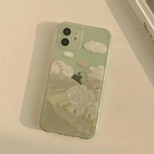 Mushroom Cottage iPhone Case