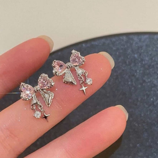 Coquette Crystal Bowknot Earrings