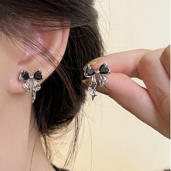 Coquette Crystal Bowknot Earrings