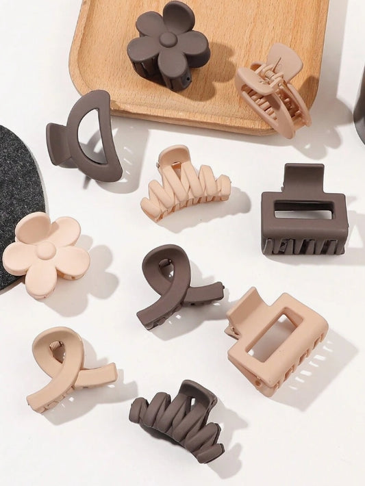 Aesthetic Hair Claws 10pcs Set