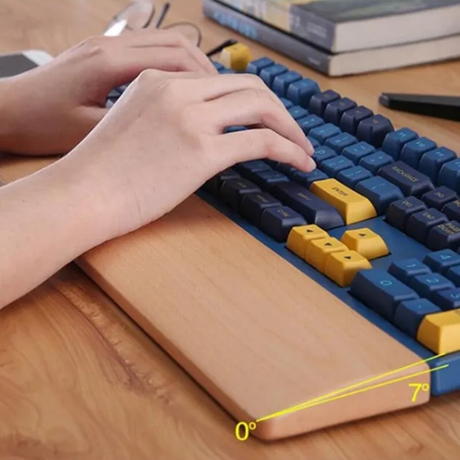 Cozy Wooden Keyboard Wrist Rest