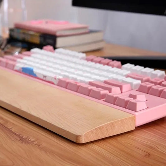 Cozy Wooden Keyboard Wrist Rest