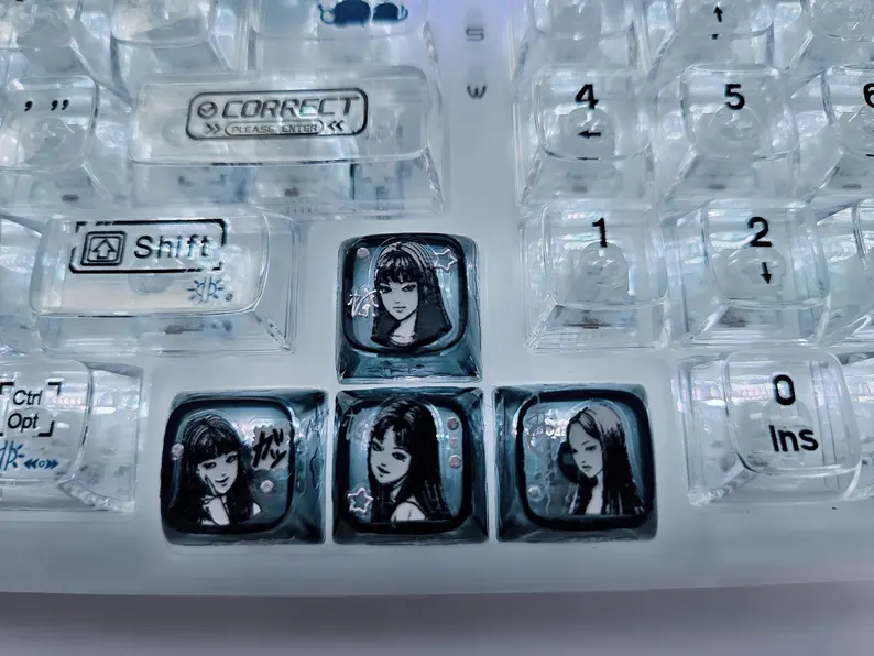 Tomie Junji Ito Keycaps