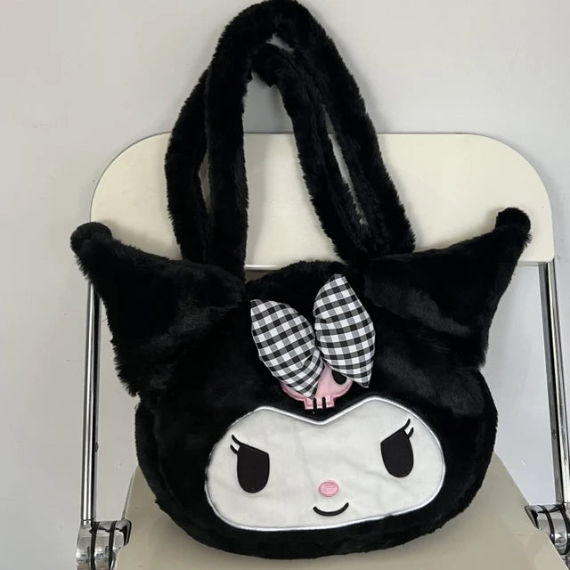 Kuromi Plush Tote Bag