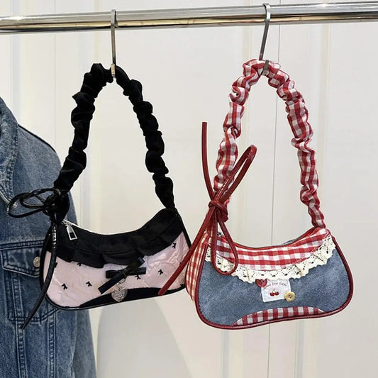 Y2K Coquette Lace Bag