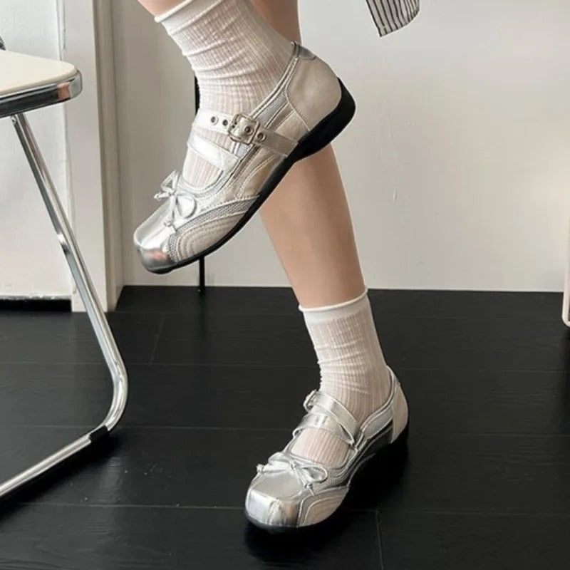 Cyber Y2K Mary Jane Shoes