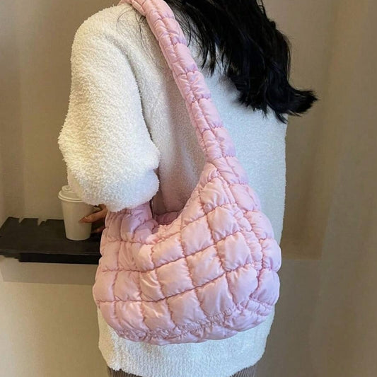 Puffy Quilted Shoulder Bag