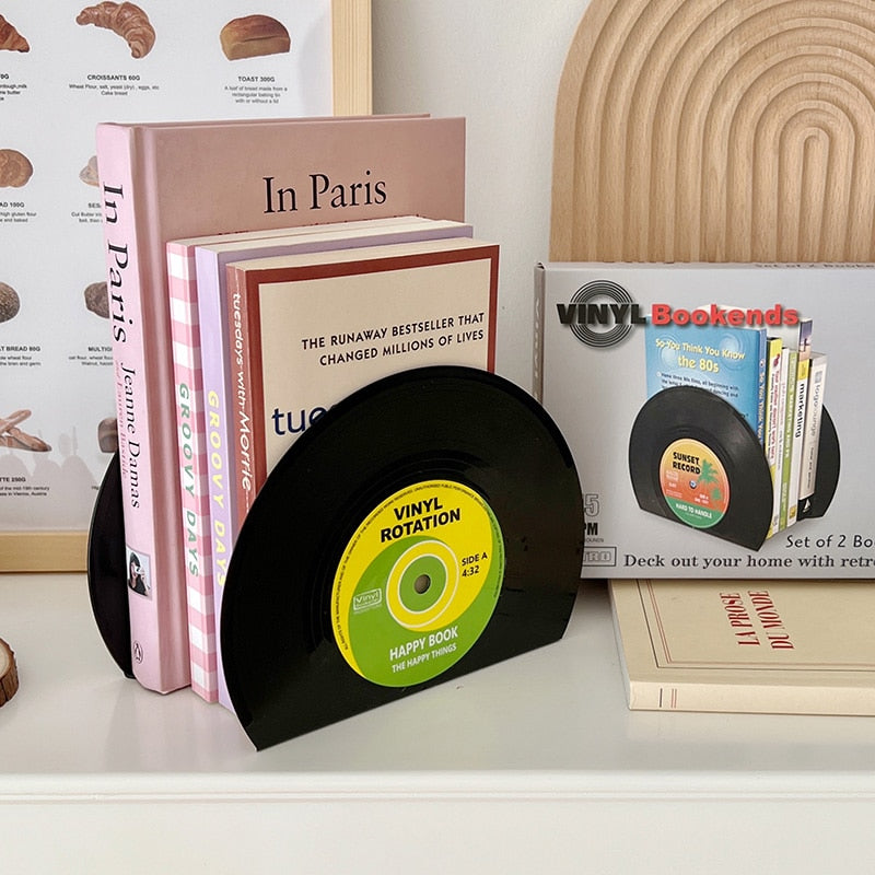 Vinyl Record Bookends 2pcs