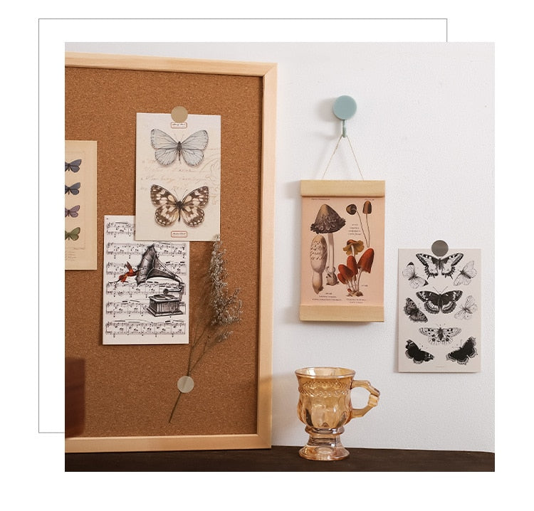 Butterflies & Mushrooms Cottagecore Aesthetic Postcards 30pcs