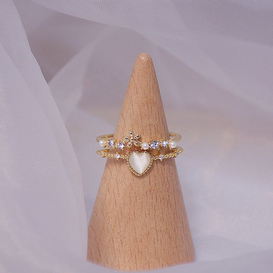 Dainty Double Princess Ring